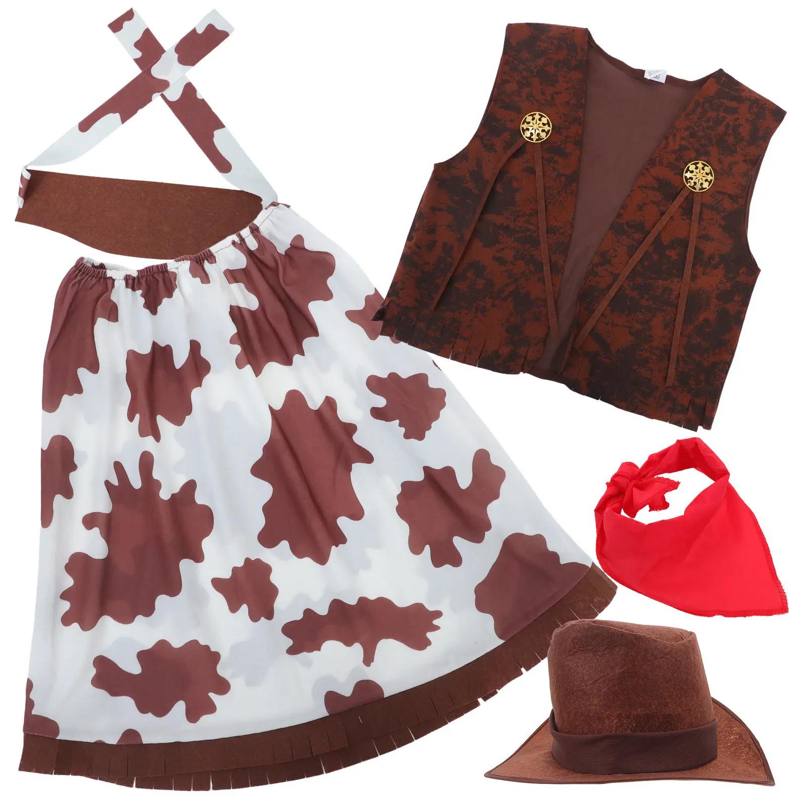 

Костюм ковбоя на Хэллоуин: шляпа, бандана, забавные аксессуары для мужчин, для вечеринок и косплея