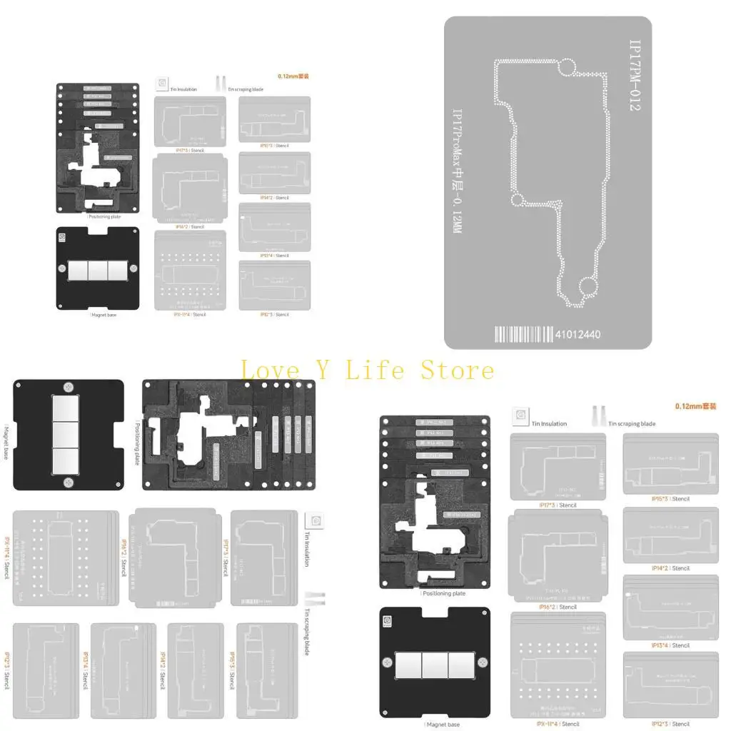 

L74C Metal Construction IPX17 Middle Layer Reballing Platform For 17Air/17Pro