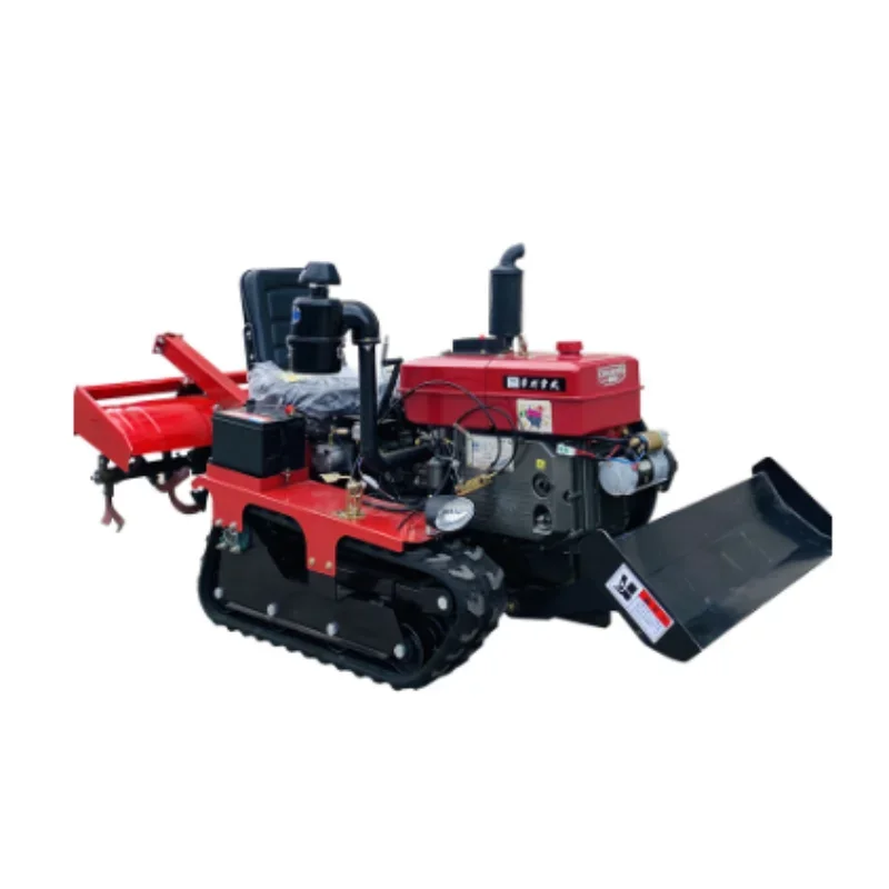 Mini Tractor 35HP New Designed Compact Crawler  with Rotary Tiller