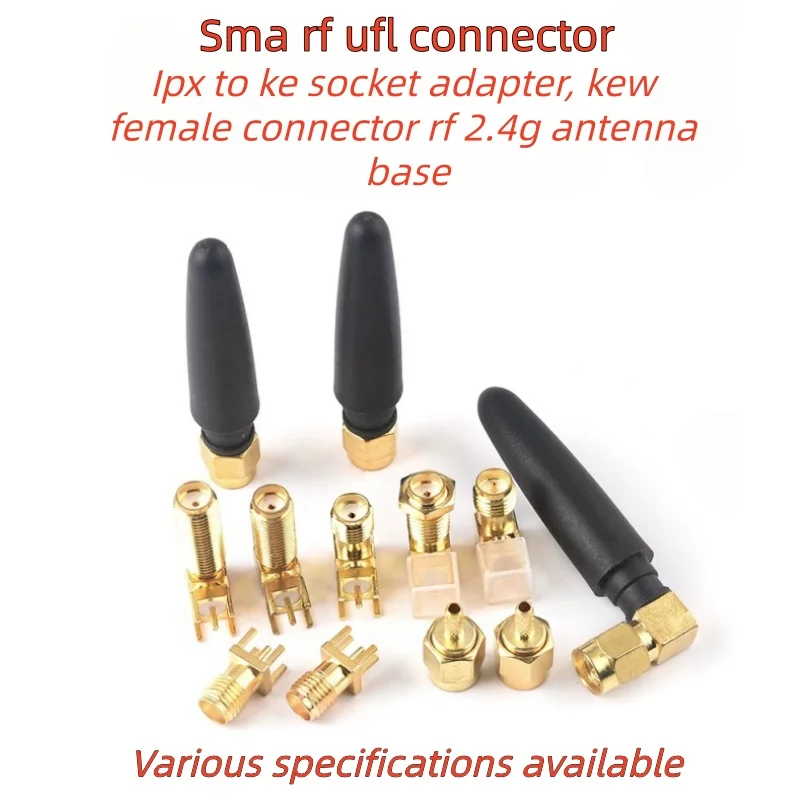 SMA connector IPEX female socket IPX to KE socket KEW female port RF 2.4G antenna, radio frequency, UFL socket, J male connector