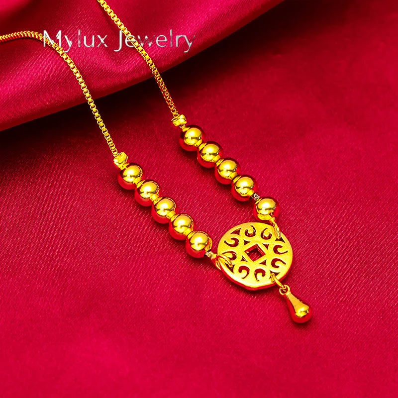 

Mylux Jewelry Fashion Anklet for Women, 24K Gold, AU999 | Antique vine carvings with distressed finish, vintage charm for bohemi