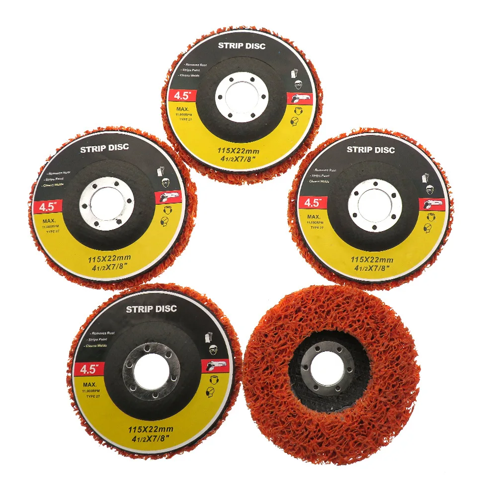 1-10Pcs 4.5 Inch 115mm Orange Grinding Disc Stainless Steel Metal Grinding Wheel Louver Grinding Wheel Angle Grinder Accessories