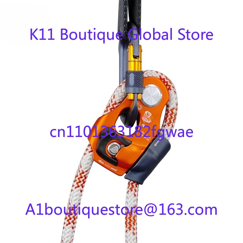 CRIC Handless Hand Lifter Rescue Rope Grabber One-way Pulley OVX SG O Thread Lock