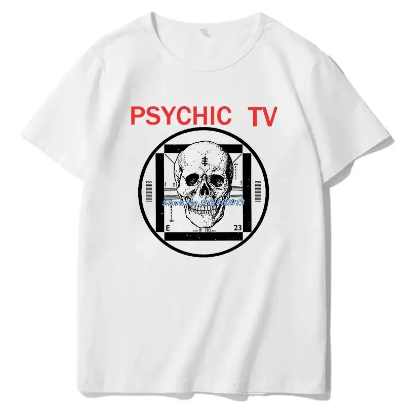 Psychic Tv Force The Hand Of Chance Graphic T Shirts Tees Tops Short Sleeve t-shirts Summer Harajuku Streetwear Men's Clothing