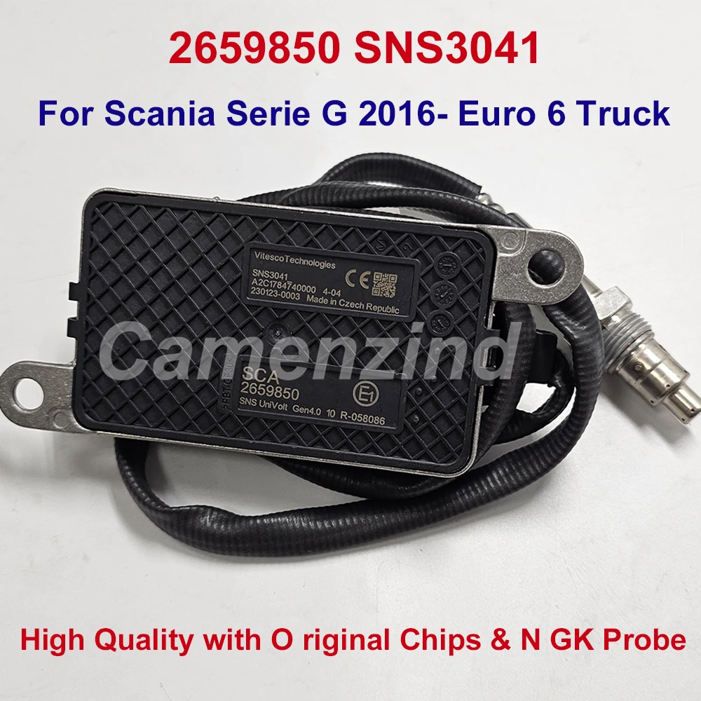 

OEM 2659850 SNS3041 Nitrogen Oxide NOX Sensor 24V For Scania Serie G 2016- Euro 6 Truck