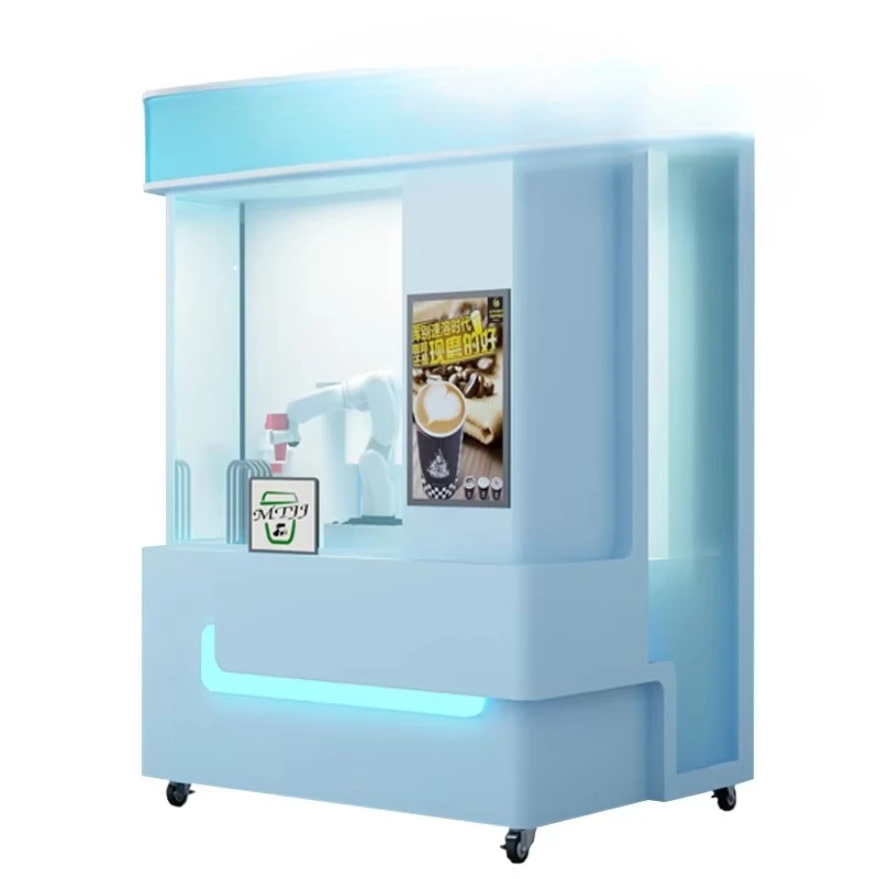 Customizable Indoor and Outdoor 24 Hours Self-service Vending Machine Tea /Milk Tea/Fruit Tea All in One Touch Machine