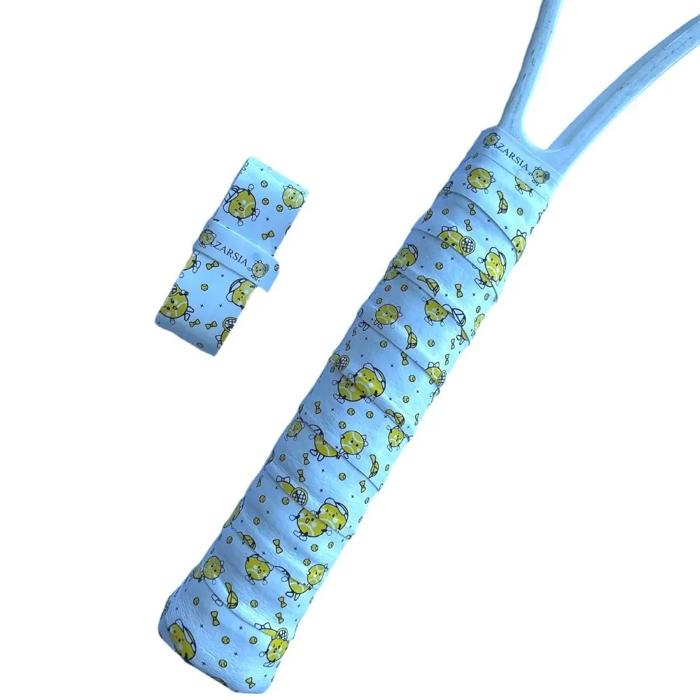 1.1M Badminton Handle Wrap Tape Cartoon Anti-slip Tennis Racket Grip Tape PU Sweat-Absorbent Badminton Racket Grips Wrap
