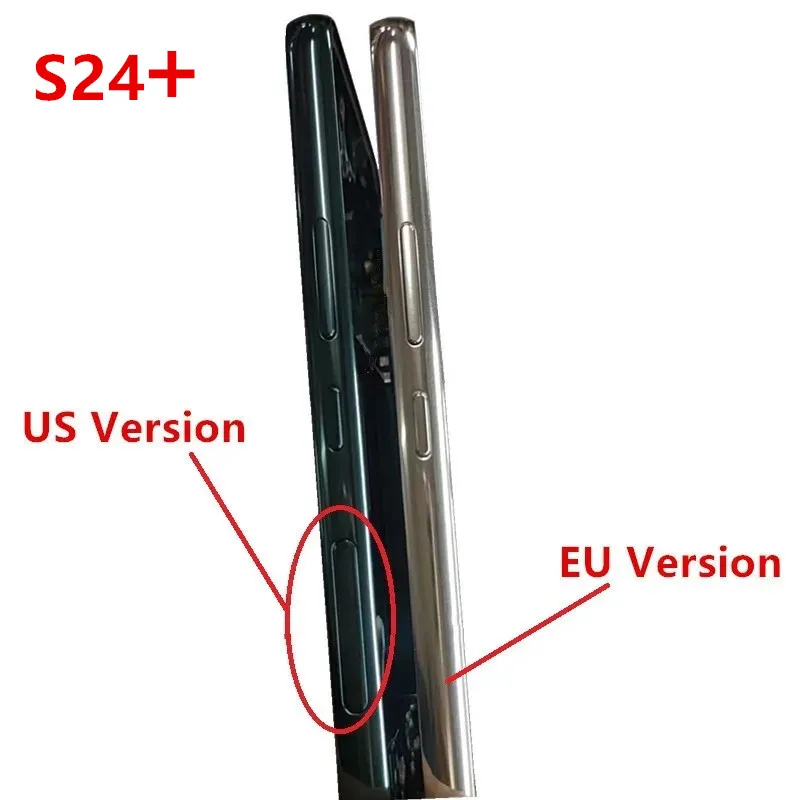 S24Plus For Samsung Galaxy S24 Plus S926 Middle Frame Housing Board LCD Faceplate Bezel Replace Repair Parts + Side Buttons