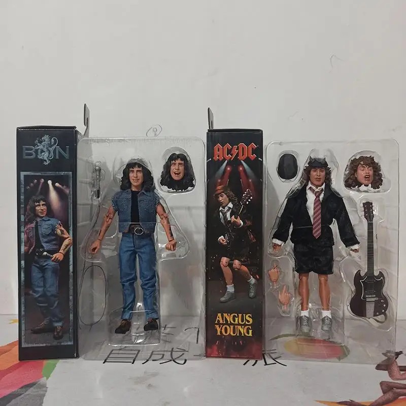 

NECA Angus Young Lead Guitarist Bon Scott Lead Vocalist 8-inch Action Figure Model Toy Collectible Display