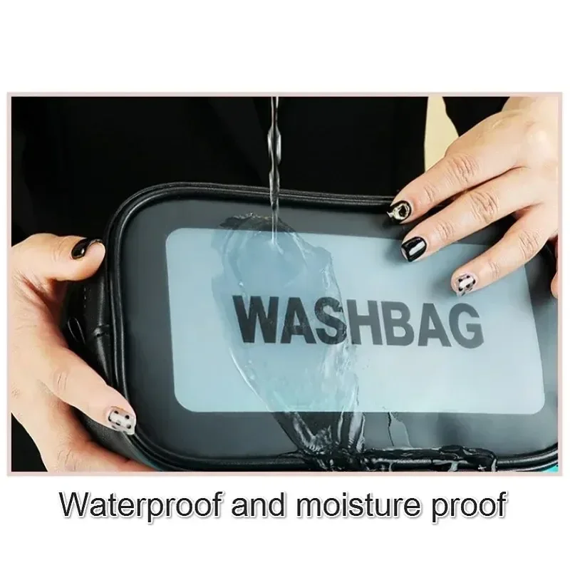 Travel Storage Toiletry Organize Women Large Capacity Waterproof PVC Cosmetic Portable Bag Zipper Make Up Case Female Wash Kit