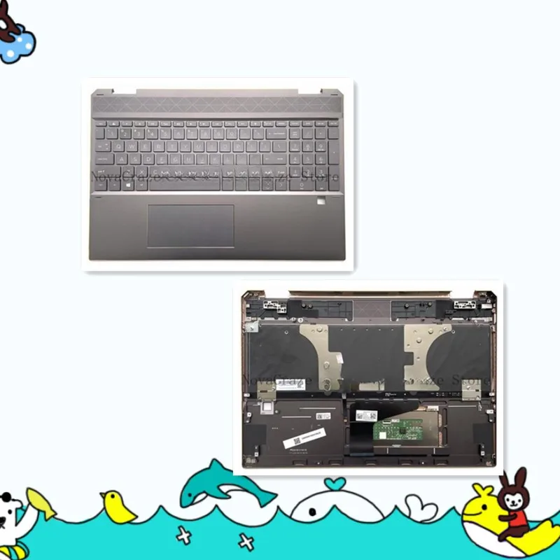 

4AX38TATP60 New For Spectre 15-DF Palmrest Upper Case w/ US Backlit Keyboard 4AX38TATP60