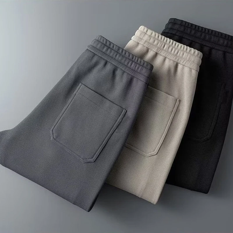 الرجال Sweatpants الربيع التطريز الرباط السراويل الفضفاضة الرياضة اللياقة البدنية عداء ببطء الشارع الشهير في الهواء الطلق تشغيل الرجال السراويل حجم كبير