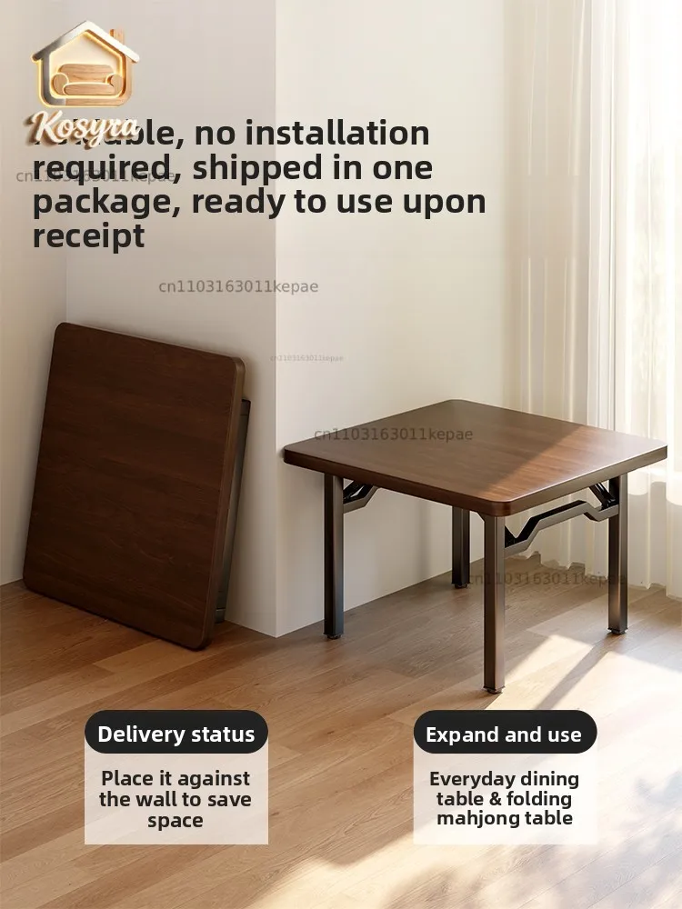 Folding square Table that does not take up space Folding square small dining Folding Portable small square