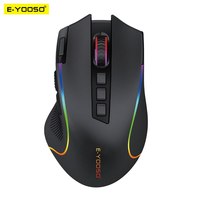 E-YOOSO X-11 RGB USB 2.4G Wireless Gaming Mouse 4000 DPI 9 Buttons Programmable Ergonomic for Gamer Mice Laptop PC Computer