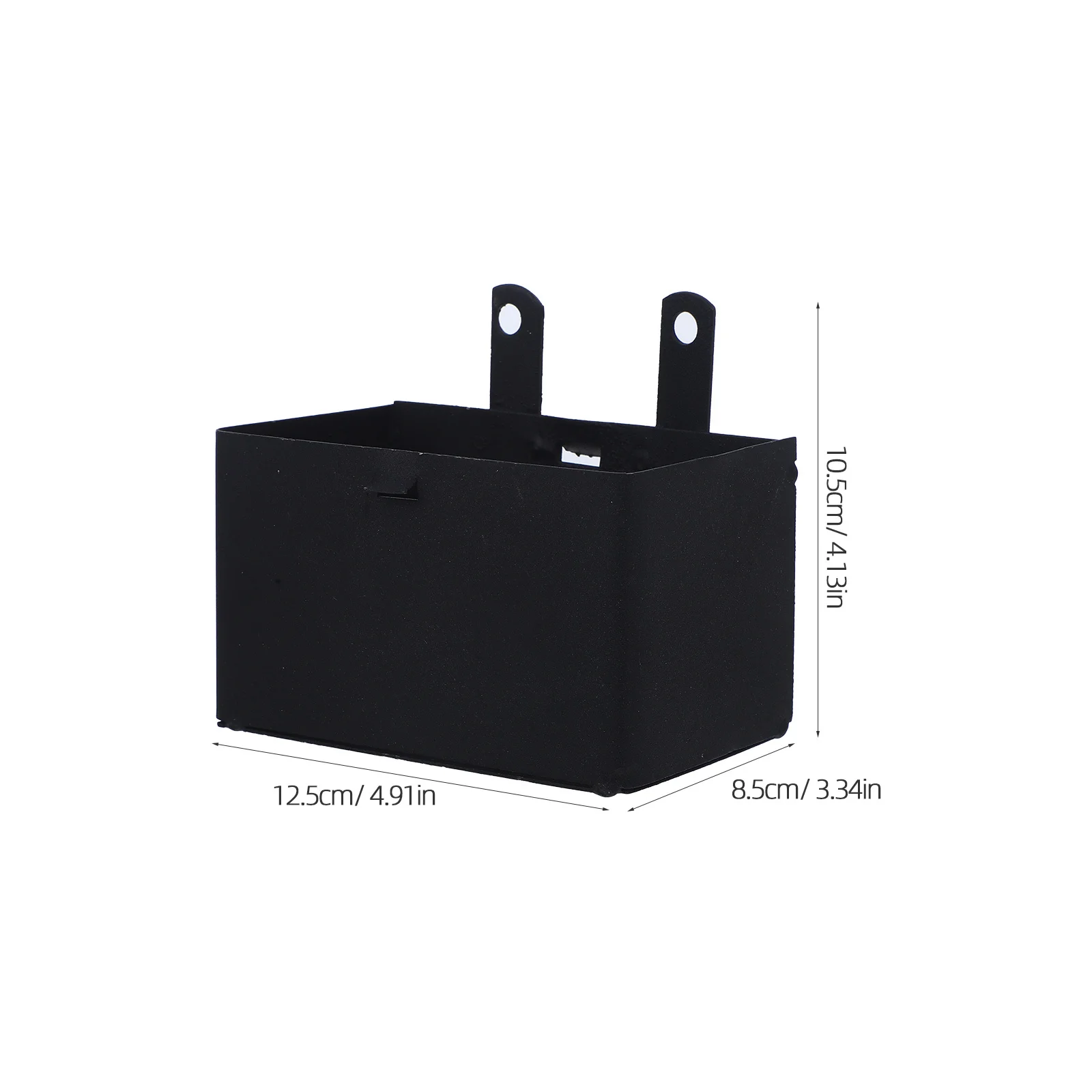 Caixa de armazenamento de metal para motocicleta atv, peças sobressalentes, scooter, veículos off-road, construção de ferro, fácil instalação, preto