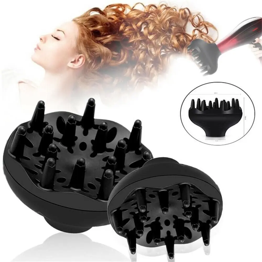 Black Hair Diffuser Curly Tool Salon Hair Dryer Curls Diffuser Hairdressing Blower Hair Air Curler