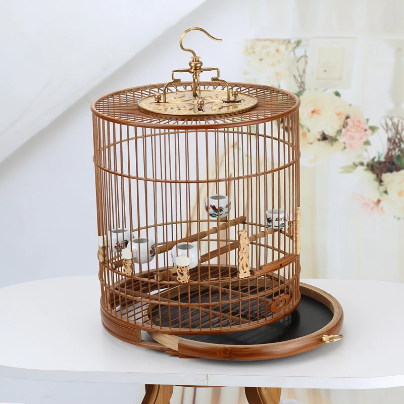 

Portable Carrier Bird Cages Budgie Drawer Outdoors Canary Parrot Bird Cages Luxury Park Breeding Cage Oiseau Pet Products WZ50BC