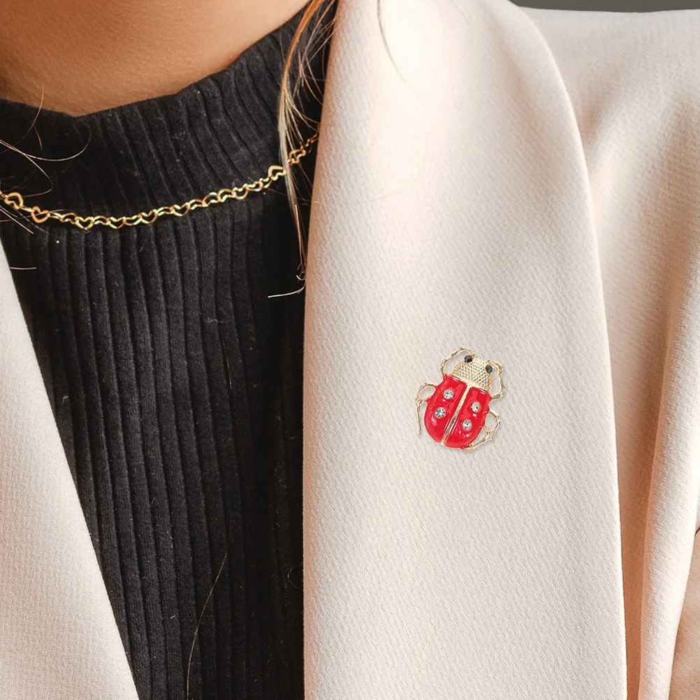 

12 Pcs Cartoon Insect Brooch Beetle Brooches Vintage Pin Collar Clothes for Women Alloy