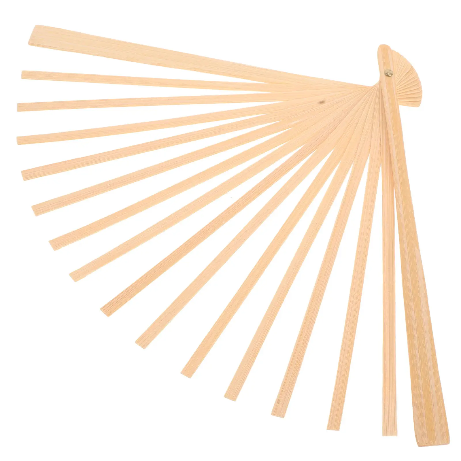 Cadres de ventilateur chinois pliables en bambou pour mariée, fournitures artisanales DIY de style ancien