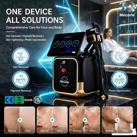 2026 Upgrade 4IN1 4000W Soprano Titanium Ice Platinum 4-Wavelength FAC Diode ND YAG Laser Painless Permanent Hair Removal Salon