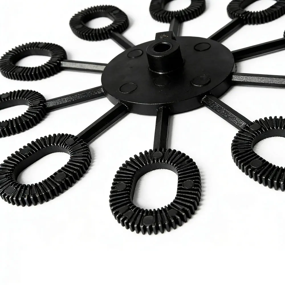 2-ピース-ロットバブルマシン用交換インペラ、プラスチックインペラバブルマシン部品、ステージバブルブロワー用アクセサリー