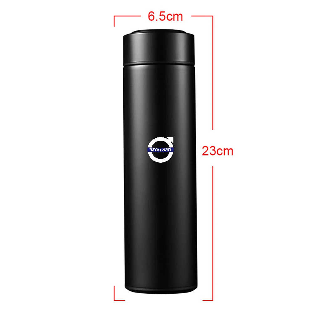 Car Stainless Steel Thermos Cup with Intelligent Temperature Display Water Cup For Volvo Rdesign V40 XC90 S60 XC40 C40 S60 V90