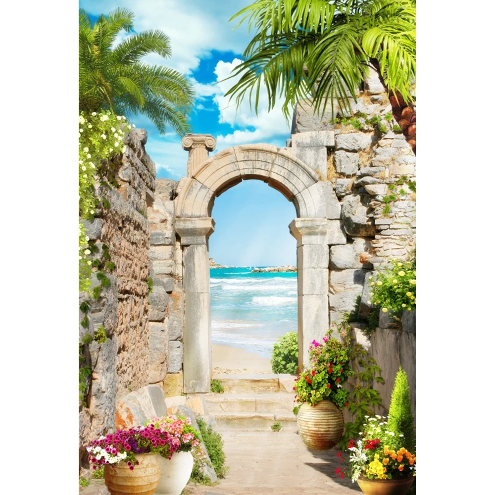 الأوروبية المشهد التصوير خلفية البحر الجبل القلعة الطفل صورة التصوير خلفية غرفة ديكور صور استوديو الدعائم