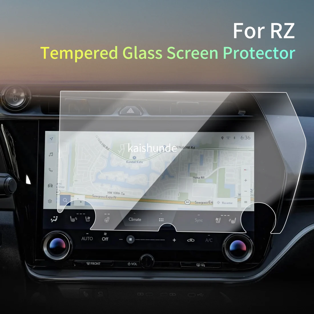 

Car Stickers Meters Protector For25 LEXUS RZ Tempered Glass Protective Film Display Navigation Vehicle
