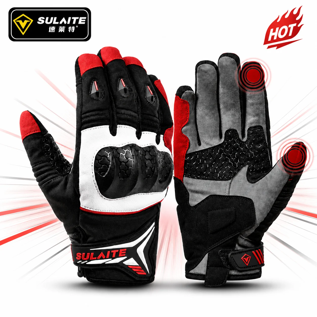 sulaite-motorcycle-gloves-men-women-full-finger-touchscreen-tpu-knuckle-shell-anti-slip-palm-adjustable-wrist-red-black