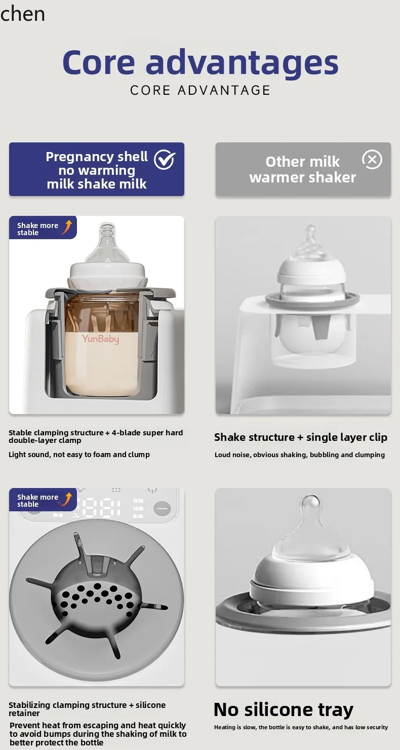 ZMLmilk shaker temperatura bollitore quantitativo macchina per schiumare il latte due in uno temperatura corporea allattamento al seno speciale per i neonati