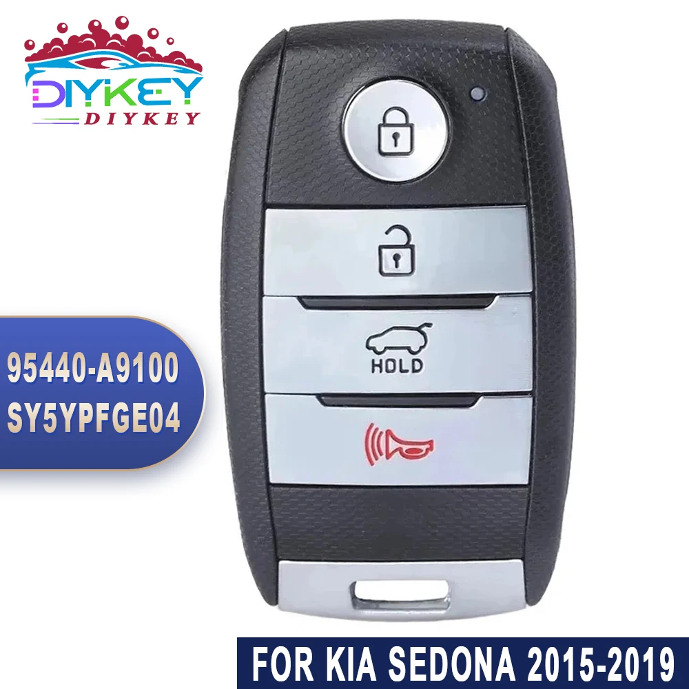 

DIYKEY For KIA Sedona 2015 2016 2017 2018 2019 P/N: 95440-A9100 FCC ID: SY5YPFGE04 Smart Remote Key Control 433MHz ID47 Chip