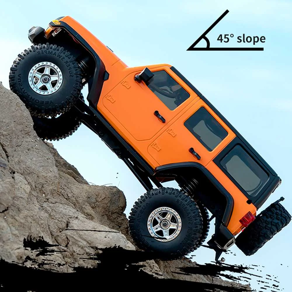 JJRC C8801 RTR 1/18 2.4G 4WD RC Car Rock Crawler Off-Road Climbing Truck Full Proportional LED Light Vehicles Models Toys