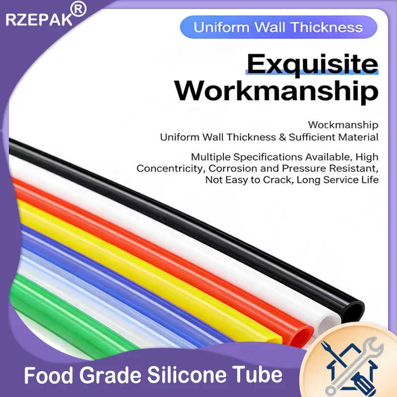 Colored Odorless Silicone Hose - Food Grade High Temperature Resistant, ID 1-25mm Drink Pipe Water Tubing Hose
