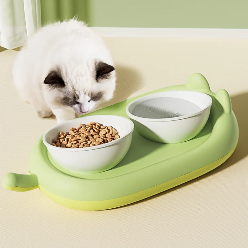 

Pet Feeder, Ceramic Dog Bowl, 4-pod Foldable Raised Bowl Rack, Neck Protection, Pet Feeding And Drinking Supplies, Dog Bowl