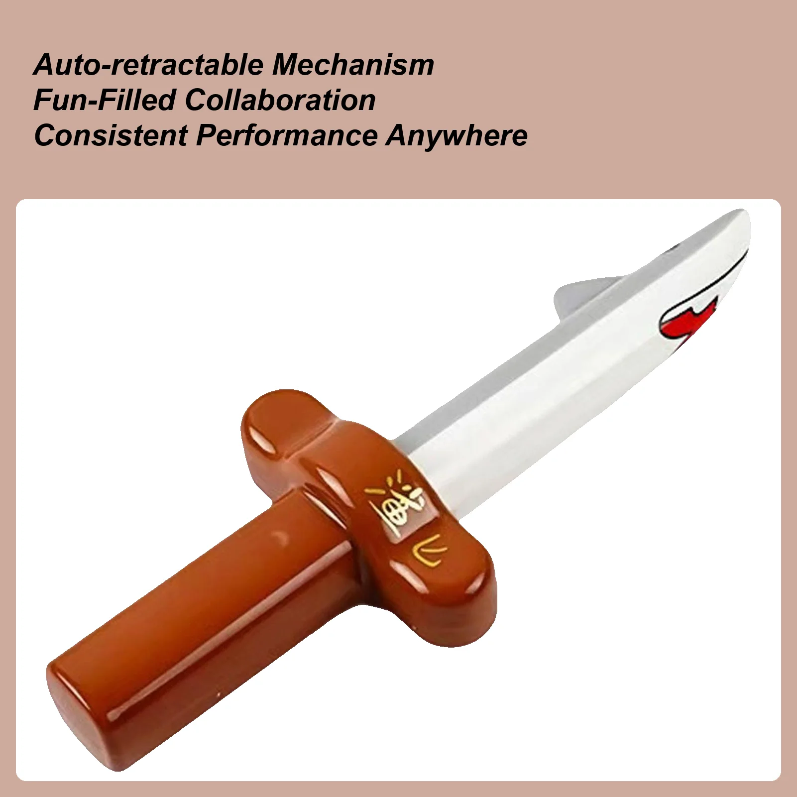 

Extendable Wand Realistic Shark Design Prop Retraction Toy Cutter For Home Indoor Outdoor Party Birthday Holiday Halloween Role