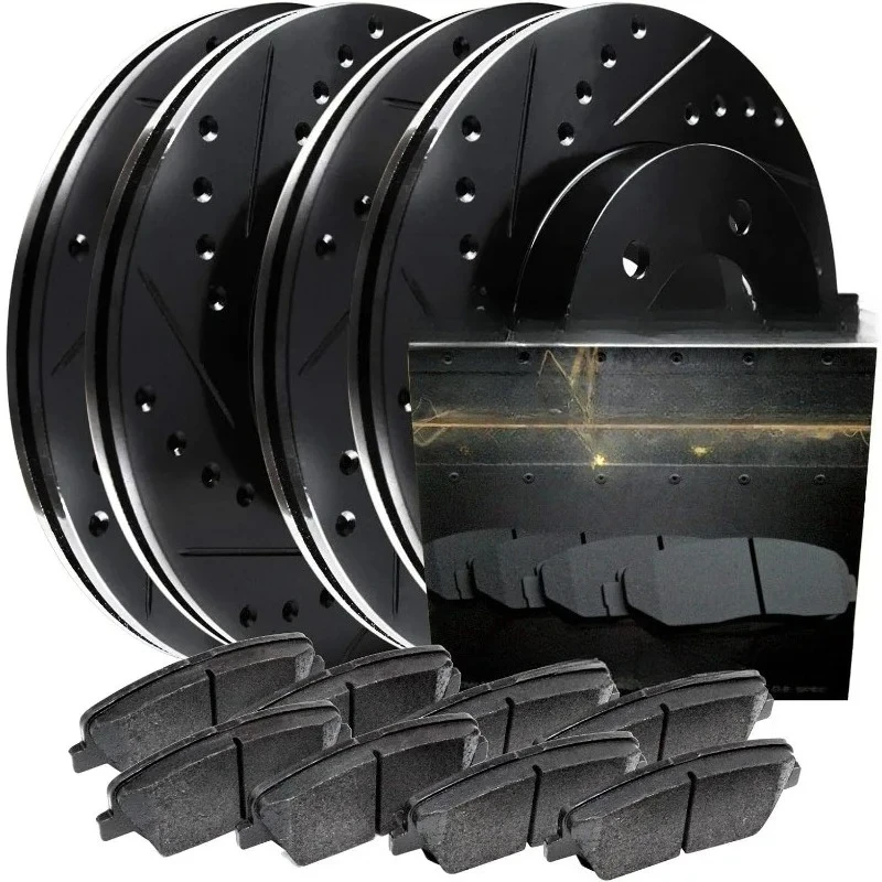 Front Rear Brakes and Rotors Kit |Front Rear Brake Pads| Brake Rotors and Pads| Ceramic Brake Pads and Rotors |fits