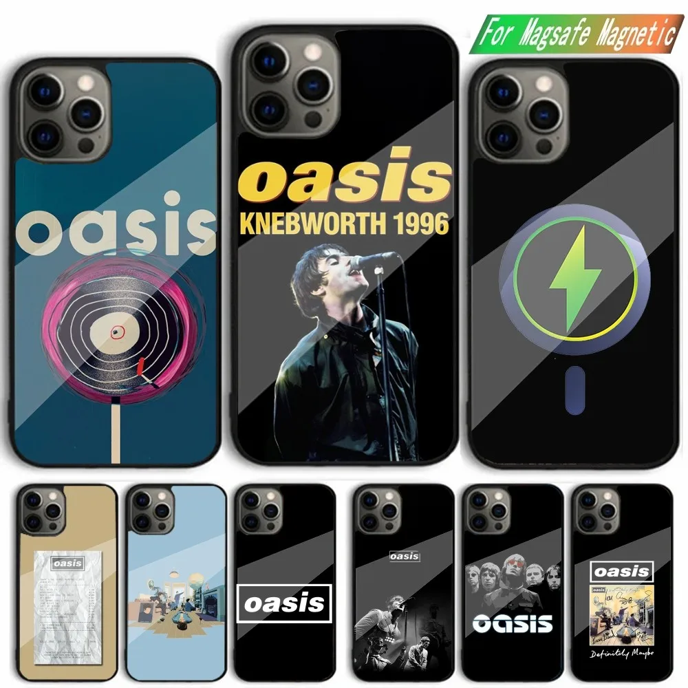 O-Oasis-s B-Band Phone Case For iPhone 15,14,13,12,11,Plus,Pro,Max Mini Magsafe Magnetic Wireless Charging