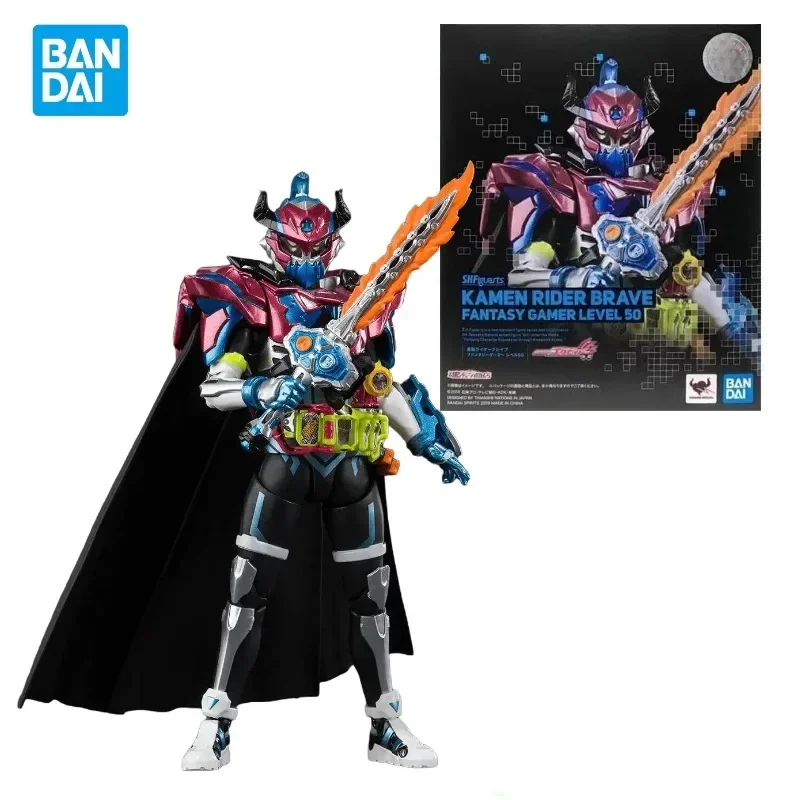 In Stock Bandai Original S.H.Figuarts Kamen Rider Brave Fantasy Gamer Level 50 Anime Action Figure Collectible Model Toys Gifts