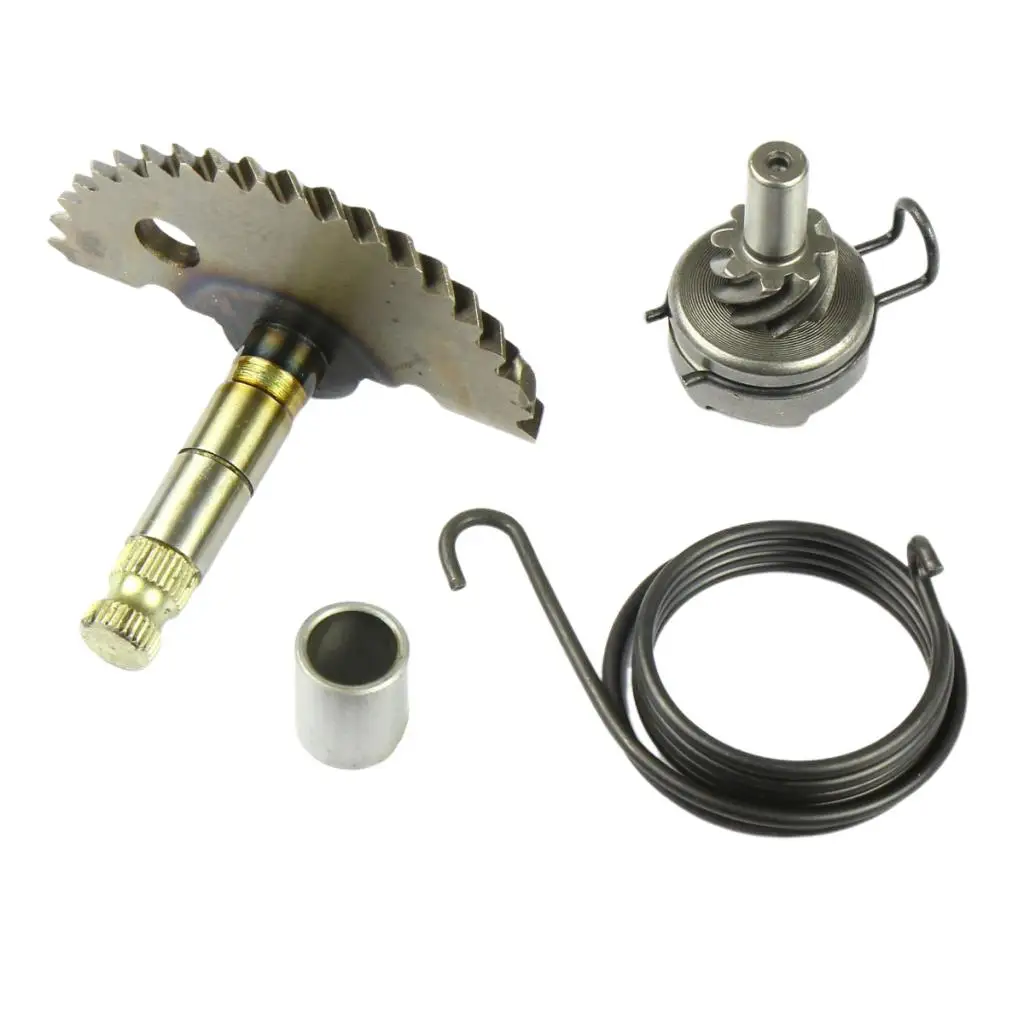 Juego de engranajes de arranque de eje de arranque, Kit de engranajes de arranque de motor de hierro para motocicleta ciclomotor GY6 50cc 80cc