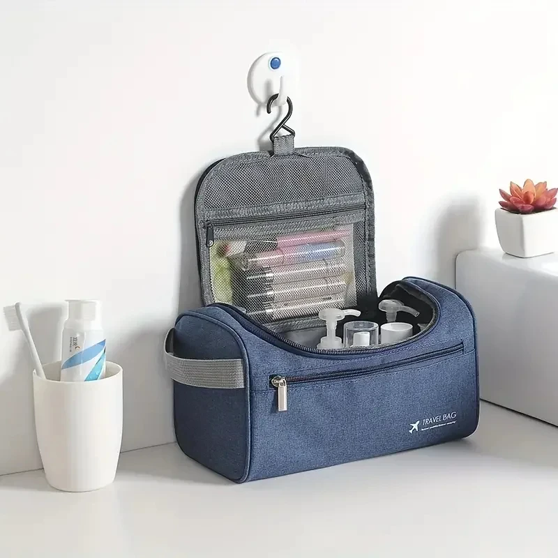 NEUE Leder-Toilettentasche für Herren und Damen, Dopp Kit, Hängende Herren-Kulturtasche, Reisetasche für unterwegs, Große Kosmetiktasche für T – Detail 16