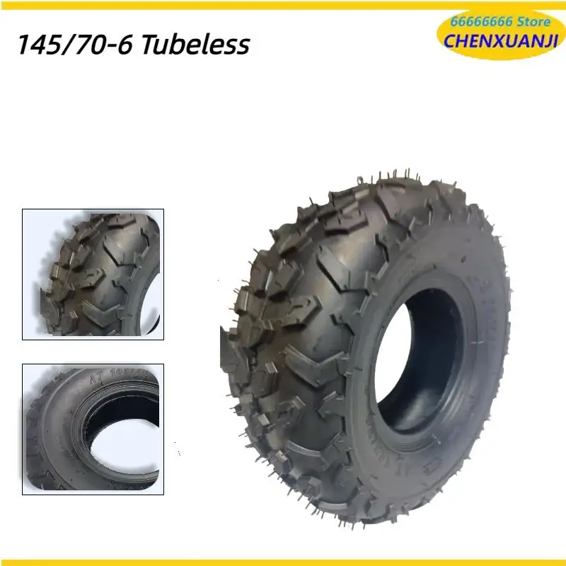 

High quality 145/70-6 four-wheel kart beach bike accessories 6-inch vacuum tires off-road tires wheel hub modification parts