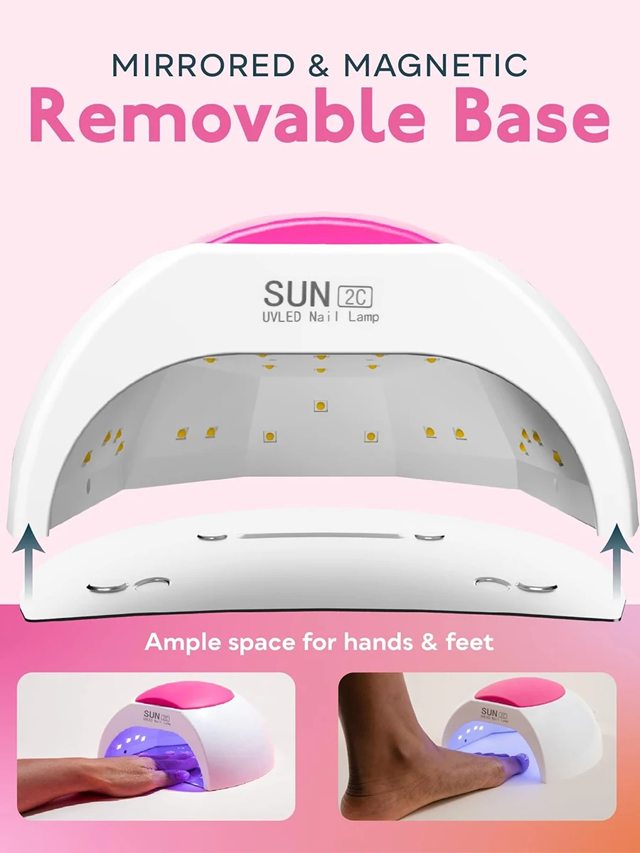 48W UV lampe à ongles Gel vernis sèche pédicure lumière manucure lampe Nail Art Gel sèche Machine ongles lampe à LED ongles fournitures équipement