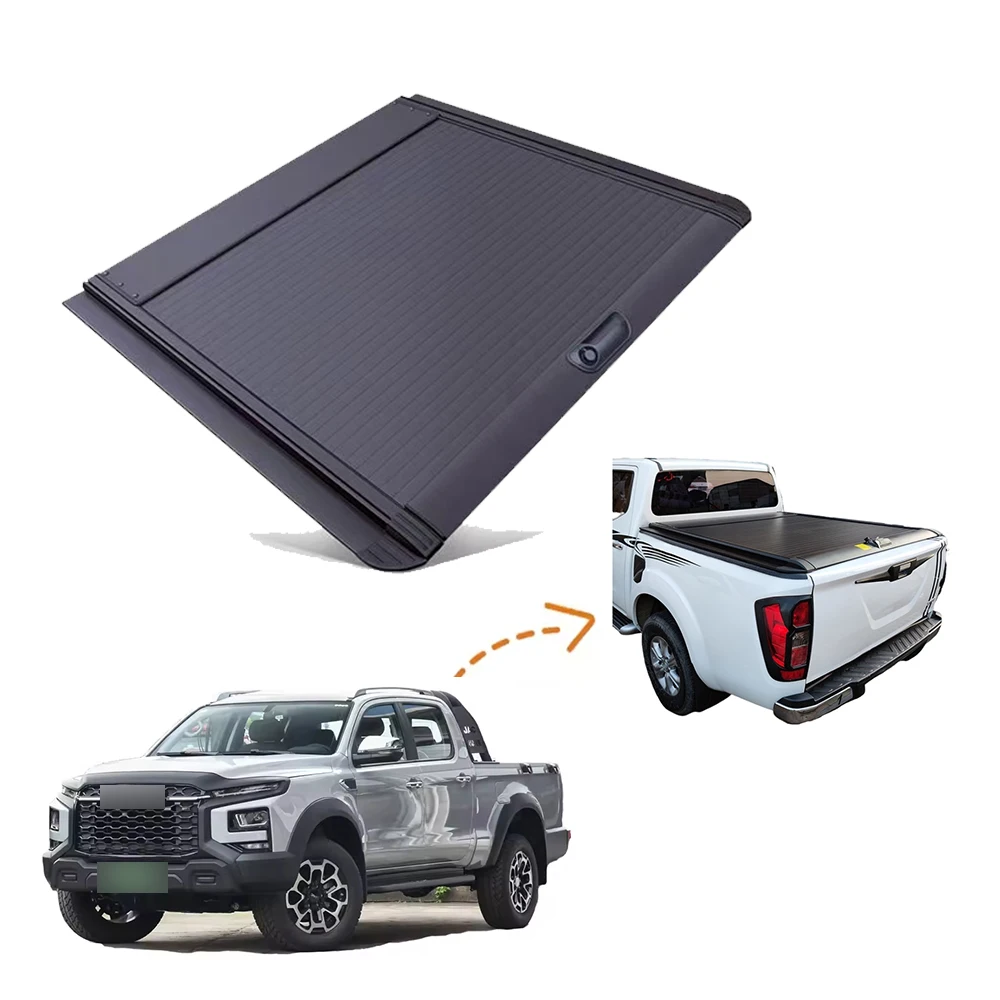 

Custom Pickup Bed Truck Tonneau Cover Retractable Shutter Cover Roll-up Waterproof for Ford Ranger F150 New Roller Lid
