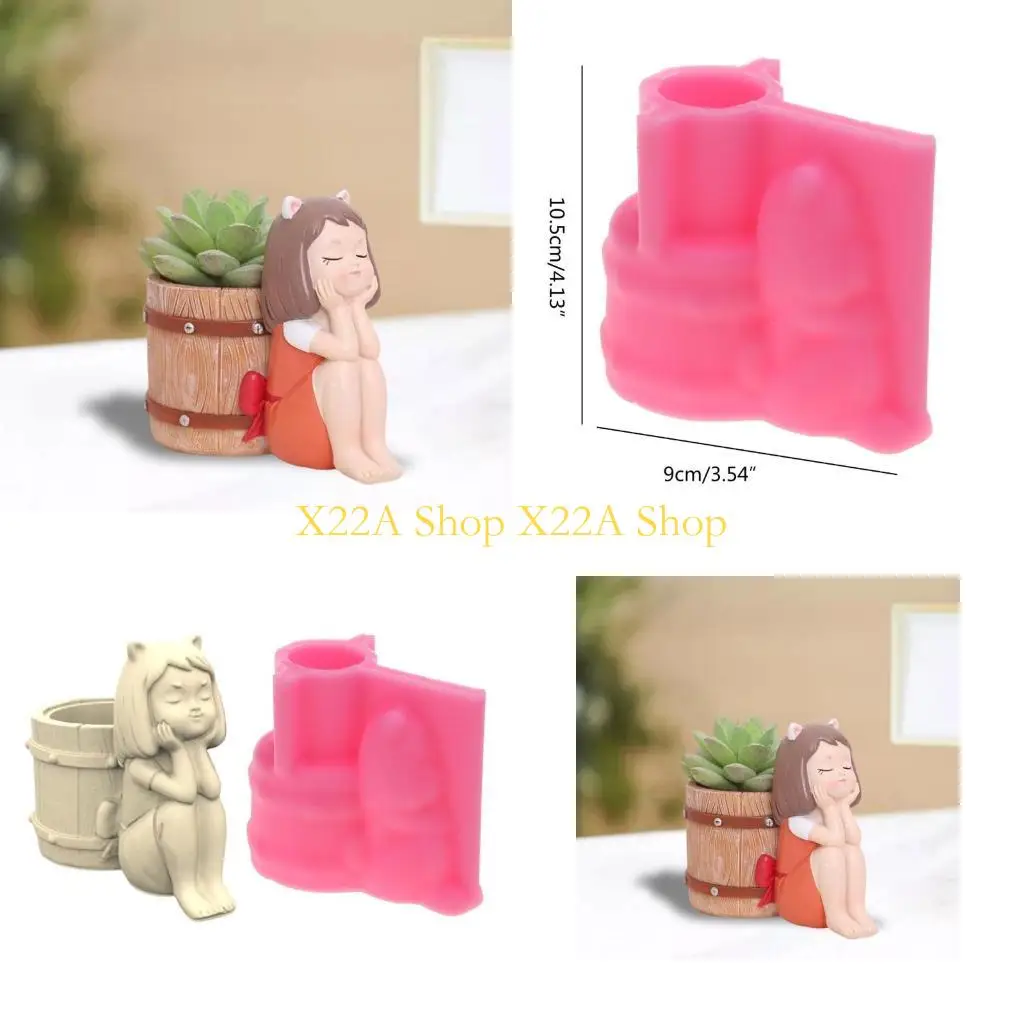 

Unique Succulents Flower Pot Resin Silicone Mold Suitable for Diy Garden Flower Pot
