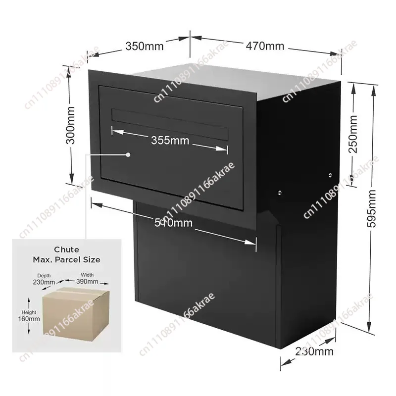 for Outdoor embedded courier cabinet, household messenger bag, wrap delivery box.