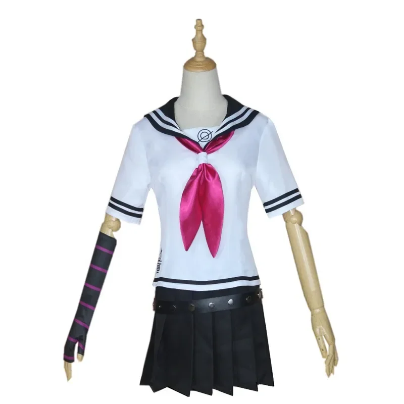 Anime Danganronpa mioda Ibuki Cosplay Kostüm Frauen kurzen Rock Strümpfe Halloween Karneval lustige Kleidung Perücke