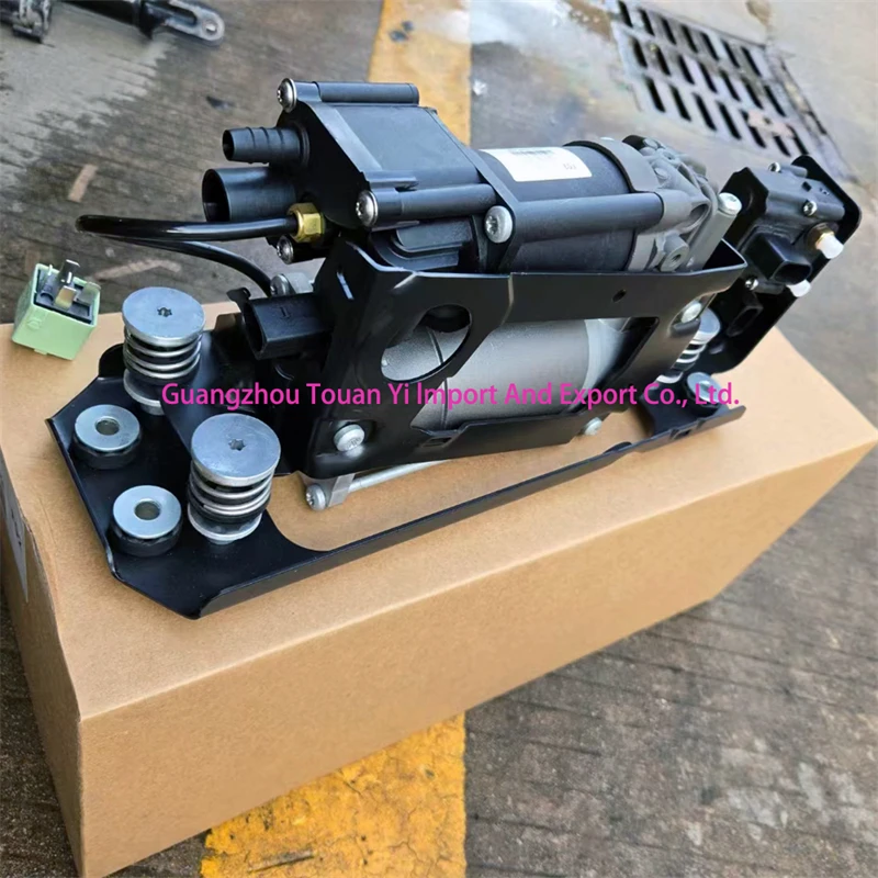 Nueva bomba de aire del compresor del amortiguador con soporte de válvula de puntal de suspensión 37206789450 para BMW F01 F02 F04 F03 740i 750i