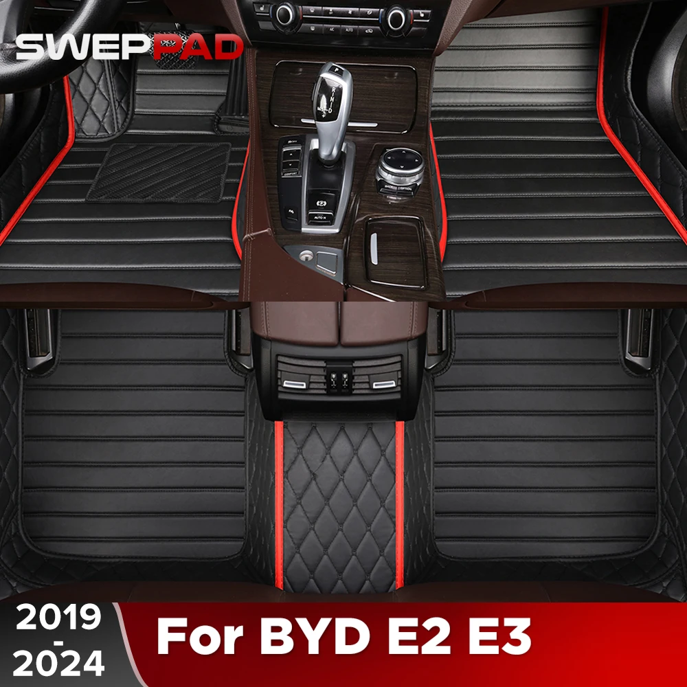 

For BYD E2 E3 5-Seat 2019-2024 23 22 21 Car Floor Mats All Weather Carpet Cover Floor Liners Interior Protector Accessories