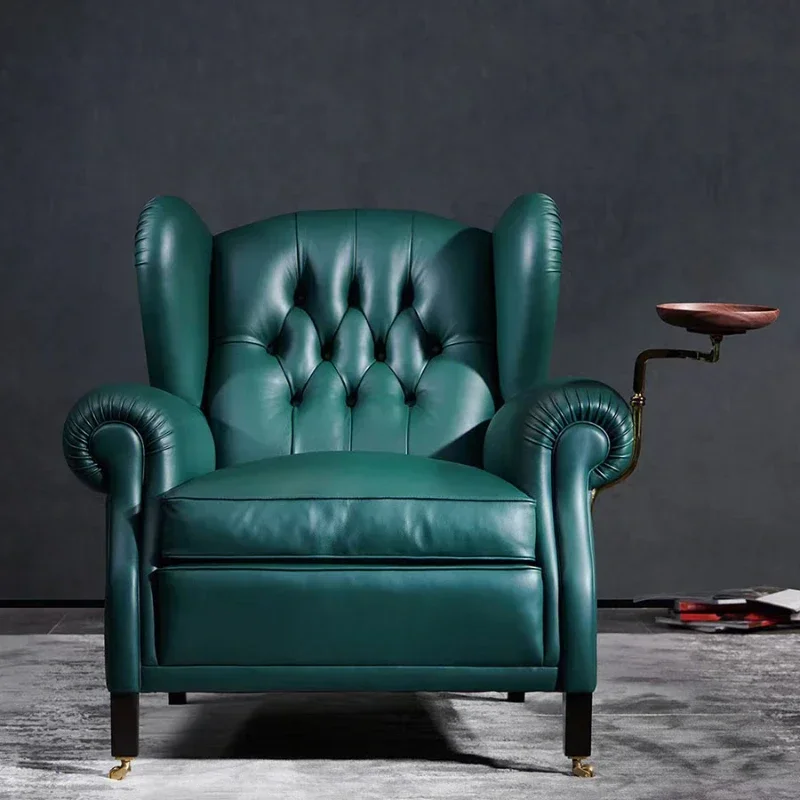 

Leather Chair Single Casual Armchair