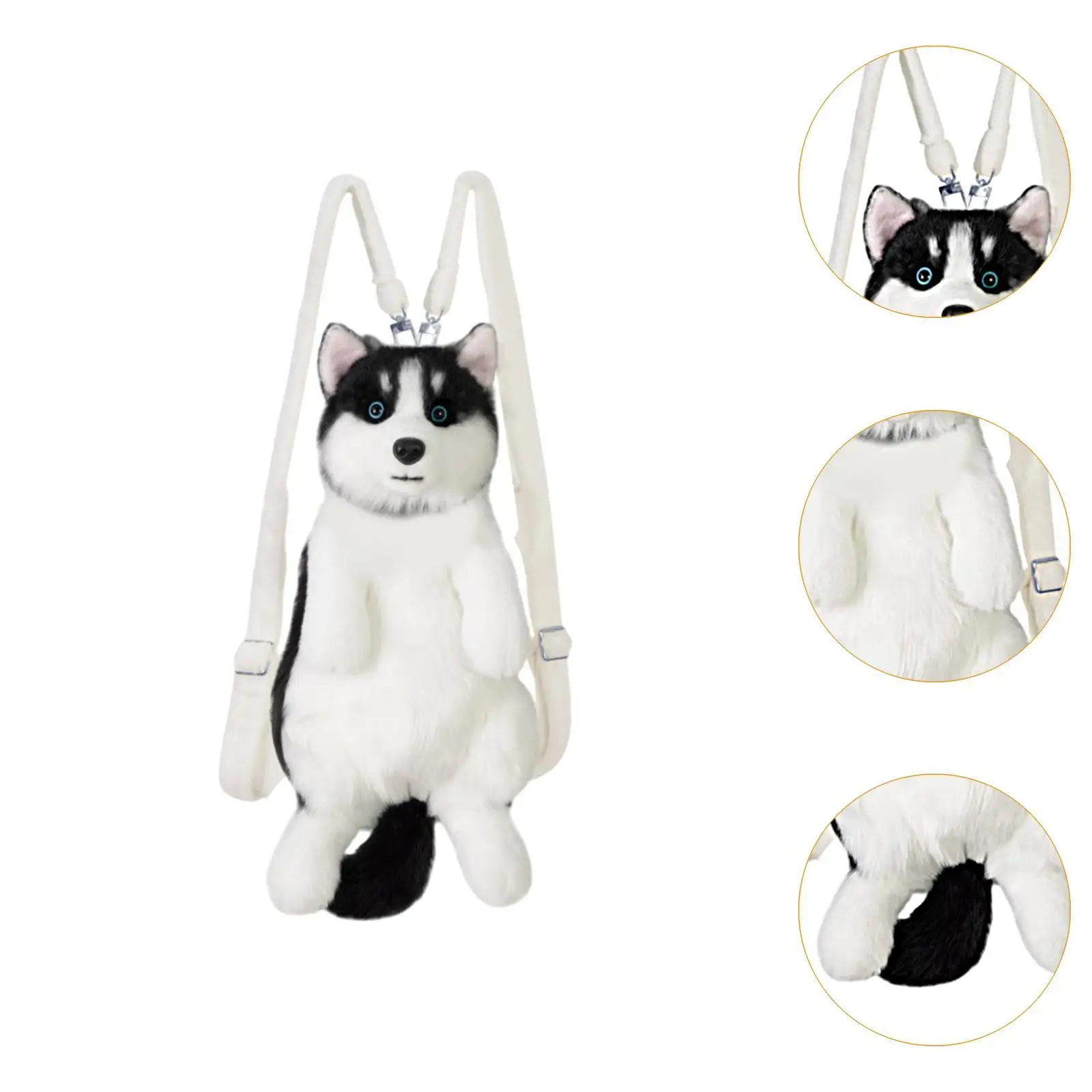 Dog Shaped Backpack Adorable Soft Stylish Daypack for Child Girls Pet Lovers